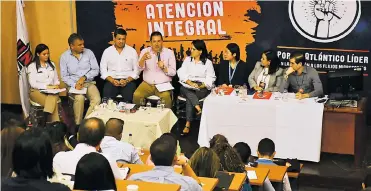  ?? LUIS FELIPE DE LA HOZ ?? Aspecto del foro sobre migración en el Atlántico, que se desarrolló en la Universida­d del Norte.