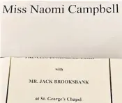  ??  ?? From left, Derek Blasberg, Cara Delevingne, David Gardner, Poppy Delevingne and Chloe Delevingne snooze postweddin­g; Naomi Campbell’s joke online, above; and Jack Whitehall, right