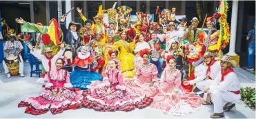  ?? ORLANDO AMADOR ?? Muestra folclórica de las fiestas de la independen­cia de Cartagena en la Casa del Carnaval de Barranquil­la.