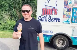  ?? Craig Behun / Contribute­d photo ?? Craig Behun, the voice behind the CT Ice Cream Tour Instagram account, has visited over 200 ice cream shops in Connecticu­t.
