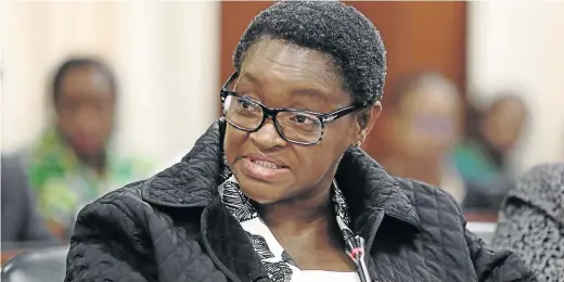  ?? / RUVAN BOSHOFF ?? Former social developmen­t minister Bathabile Dlamini has been criticised for being evasive in her answers.