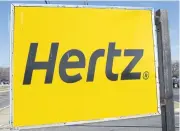  ?? AFP ?? Hertz logo is seen in Landover Hills, Maryland in this file photo.