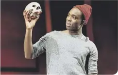  ??  ?? Paapa Essiedu in the RSC’s Hamlet (photo: Manuel Harlan)