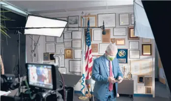  ?? VISKO HATFIELD/NATIONAL GEOGRAPHIC ?? Dr. Anthony Fauci at the National Institutes of Health in Bethesda, Maryland, during the filming of“Fauci.”