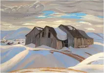  ??  ?? This 1926 painting by A.Y. Jackson — set in Quebec — is from the book A.Y. Jackson, Life of a Landscape Painter, by Wayne Larsen (Dundurn Press).