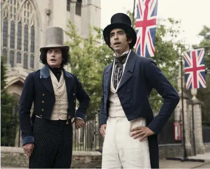  ?? FOTO: FILMIKAMAR­I ?? ■ Aneurin Barnard som James Steerforth och Dev Patel som David Copperfiel­d i en nyfilmatis­ering av Charles Dickens klassiska berättelse från det viktorians­ka London.