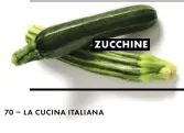  ??  ?? ZUCCHINE