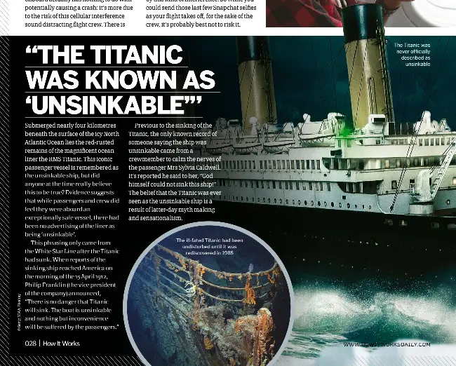 The Titanic Was Known As Unsinkable Pressreader