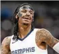  ?? DAVID ZALUBOWSKI / AP ?? The NBA has opened an investigat­ion into a social media post by Memphis Grizzlies guard Ja Morant.