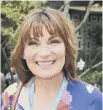  ??  ?? 0 Lorraine Kelly says walking her dog helps