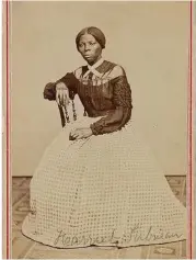  ?? Swann Auction Galleries via Associated Press ?? This photograph of Tubman is part of the rare album purchased by the Library of Congress and Smithsonia­n.