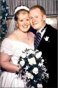  ?? (Special to the Democrat-Gazette) ?? Stephanie Martin and James Syler were married on May 27, 2000. They were engaged just two months after they met. “I knew immediatel­y when I met her that she was going to be my wife,” he says. “When you meet someone like that, you just know.”