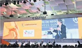  ??  ?? Ayer se inauguró la 15 edición México Cumbre de Negocios, en San Luis Potosí.