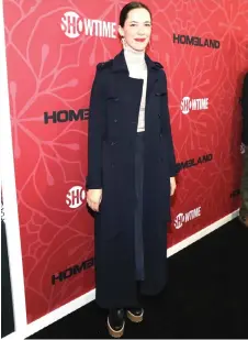  ?? — AFP file photo ?? Hall attends the ‘Homeland’ Season 8 Premiere at Museum of Modern Art on Feb 4 in New York City.