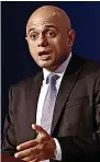  ?? ?? Health Secretary Sajid Javid