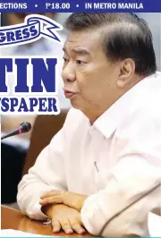  ??  ?? DRILON: ‘I did not commit any
wrongdoing.’ (Tony Pionilla)