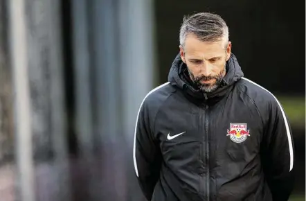  ?? BILD: SN/GEPA PICTURES ?? Salzburg-Trainer Marco Rose setzt sich mit seiner Mannschaft große Ziele.