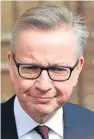  ?? Picture: PA. ?? UK Environmen­t Secretary Michael Gove will speak at the Oxford Farming Conference next week.