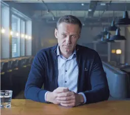  ?? WARNER BROS. PICTURES VIA AP ?? Alexei Navalny appears in a scene from the documentar­y “Navalny.”