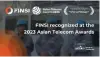  ?? CONTRIBUTE­D PHOTO ?? Finsi was recognized at the 2023 Asian Telecom Awards.