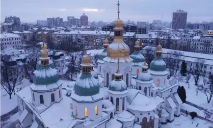  ?? Photograph: Sean Gallup/Getty Images ?? ‘In the midst of the unfolding human tragedy is the appalling cultural loss the war may wreak.’ Saint Sophia Cathedral in Kyiv, Ukraine.