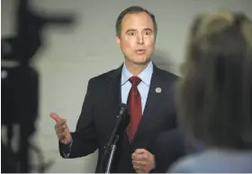  ?? Cliff Owen / Associated Press ?? Rep. Adam Schiff, D-Burbank, is leading the effort to release a Democratic response to a GOP-produced classified memo on FBI surveillan­ce powers.