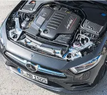  ??  ?? 435 PS (plus 22 PS Boost vom E-Generator) wird der Drei-Liter-Sechs-Zylinder im AMG leisten.