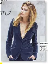  ??  ?? Veste en velours, 69 €, Charlise.