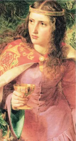  ?? ?? Leonor de Aquitania, retratada por Frederick Sandys en 1858