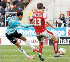  ??  ?? NO SIGN OF THINGS TO COME: Tom Ince opens the scoring