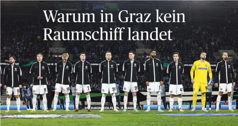  ?? [Gepa] ?? Sturms Fußballer stehen im Achtelfina­le der Conference League. Können sie in Graz oder müssen sie ob der Stadionfra­ge in Klagenfurt antreten?