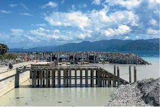  ?? PHOTO: PIPPA BROWN/STUFF ?? The rebuilt South Bay Marina has a jetty for Encounter Kaiko¯ura boats, a new tender jetty for visiting cruise ships and four berths for Whale Watch boats, as well as an extended boat ramp.