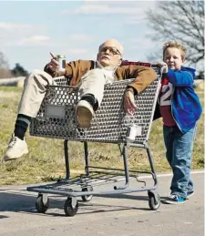  ?? SEAN CLIVER/Paramount Pictures ?? Johnny Knoxville and Jackson Nicoll star in Jackass Presents: Bad Grandpa. Only funny if you like testicle humour and making fun of other people.
