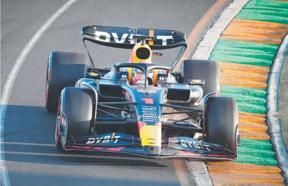  ?? Picture: David Caird ?? Last year’s Australian Grand Prix winner, Red Bull driver Max Verstappen, waves to the crowd as he wins the race after a red flag restart.