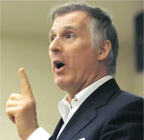  ?? LARS HAGBERG / THE CANADIAN PRESS ?? Conservati­ve leadership candidate Maxime Bernier has called to eliminate the capital gains tax altogether.