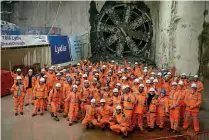  ?? HS2 ?? A 100-strong team worked around the clock, above and below ground, for nine months to complete the excavation of Atlas Road Logistics Tunnel.