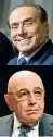  ??  ?? Coppia fissa Berlusconi e Galliani