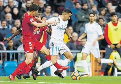  ?? FOTO: SIRVENT ?? Sevilla y Real Madrid juegan esta noche en el Pizjuán el partido aplazado por la final de la Copa del Rey