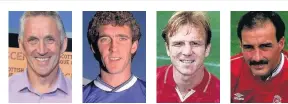  ??  ?? GREAT SCOTS Paterson, left, had McLeish, right, and Miller ahead of him for Scotland