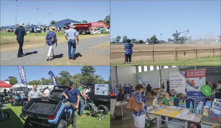  ?? PHOTOS: SUPPLIED ?? This year’s Coonamble Ag Field Day is going ahead, COVID-SAFE, and organisers say after three years of drought, last year’s terrific season means the event should be a great boost to the local community both economical­ly and socially.