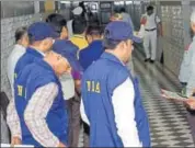  ?? HT FILE ?? A team of the NIA inspects the Uttar Pradesh Assembly in Lucknow, At present, only the agency automatica­lly has concurrent jurisdicti­on over cases of suspected terrorism.