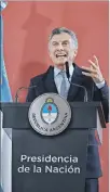  ??  ?? Cifra. Macri recordó que el índice estaba en 32,2 % al asumir.