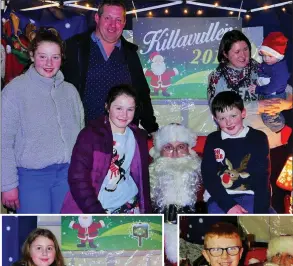  ??  ?? The Barrett Family: Martin and Caroline with their children Chloe, Rachel, Daniel and Jake and the man himself.