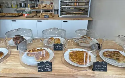  ?? Hal B. Klein/Post-Gazette photos ?? An array of sweet and savory Bulgarian pastries at Jak’s Bakery in Bloomfield.