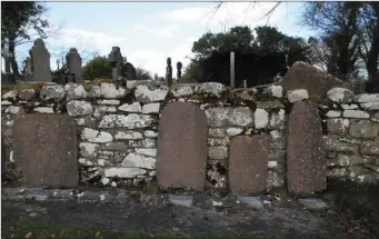  ??  ?? Replicas of the monastic slabs at Carrowntem­ple will be viewed during Ballymote Heritage Weekend.