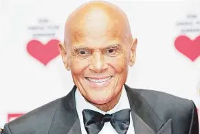  ?? Archivo/AP ?? COMPROMISO SERIO. Belafonte, de ascendenci­a jamaiquina, utilizó su fama y fortuna para el avance de la lucha por los derechos civiles.