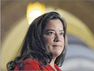  ?? CP PHOTO ?? Minister of Justice Jody Wilson-Raybould speaks to members of the media on Parliament Hill in Ottawa on Tuesday, June 6, 2017. Wilson-Raybould is considerin­g lowering the legal alcohol limit for licensed drivers.
