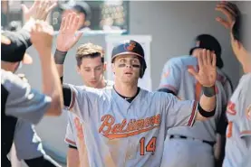  ?? LINDSEY WASSON/GETTY IMAGES ?? Craig Gentry says the Orioles are “definitely excited to be [going] home where we’re comfortabl­e.” The team opens a stretch of 16 of the next 19 games at home.