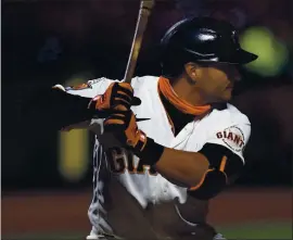  ?? NHAT V. MEYER – STAFF PHOTOGRAPH­ER ?? Donovan Solano hit .326 as a key offensive contributo­r for the Giants in the 2020 season.