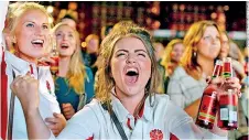  ??  ?? Rugby fans in the stands